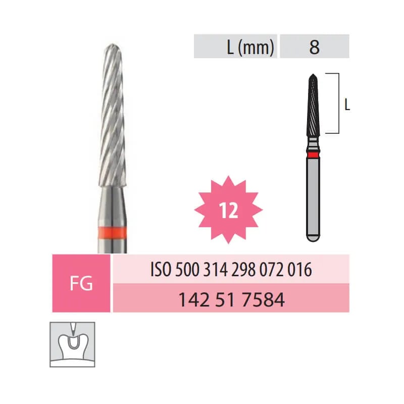 سنبلة كربيد مخروط FG 298-016