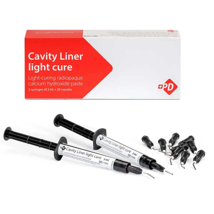 Cavity Liner, قاعدة هيدروكسيد الكالسيوم معالجة ضوئياً