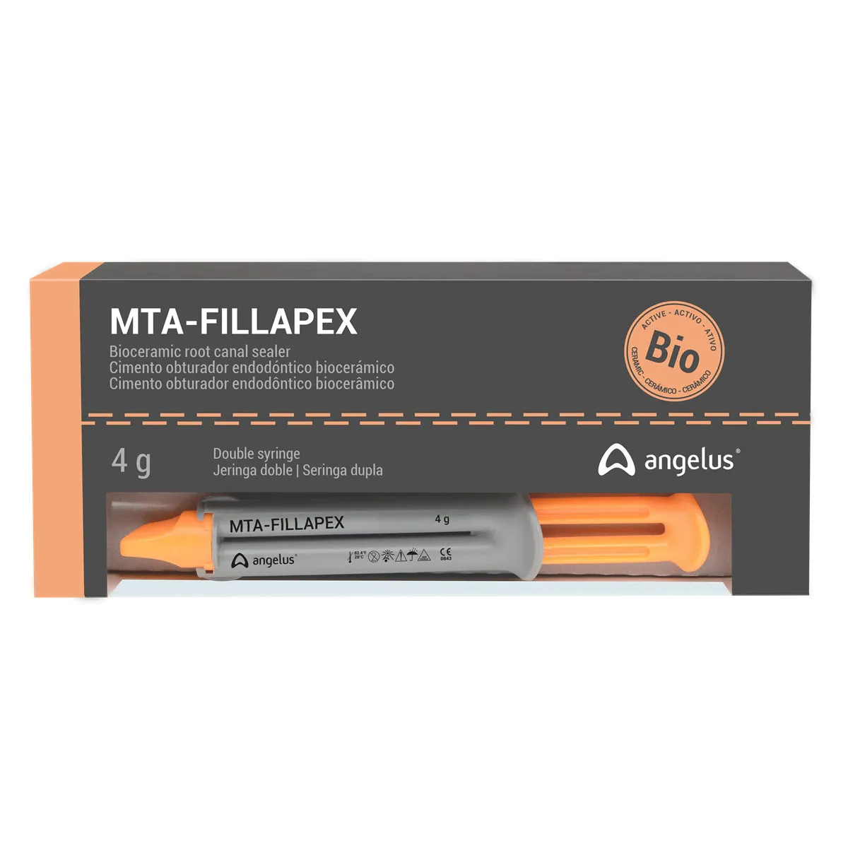 Angelus MTA-Fillapex، مادة سد لقنوات الجذور بيوسيراميكية، 4g محقن