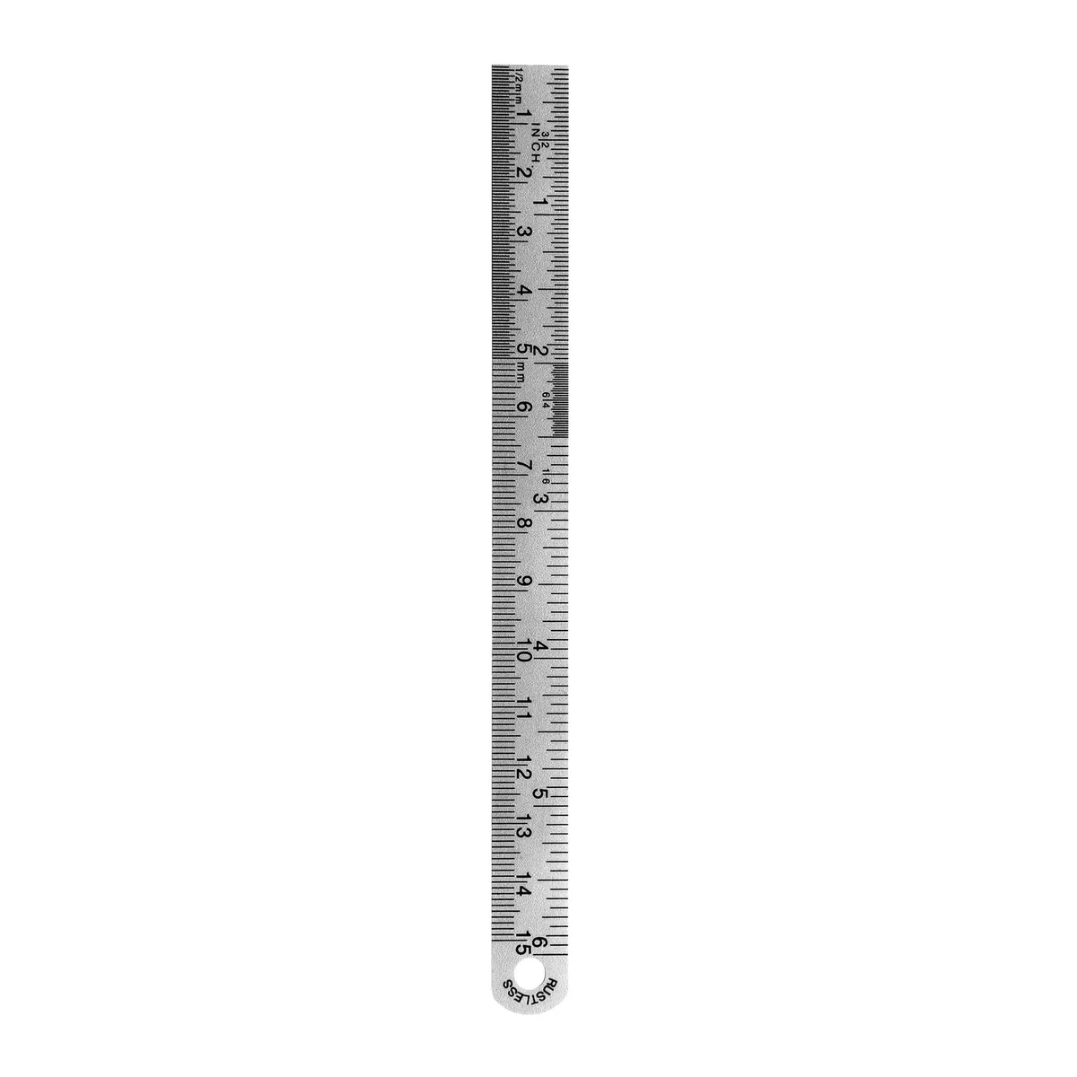 مسطرة الفولاذ المقاوم للصدأ 6 inch