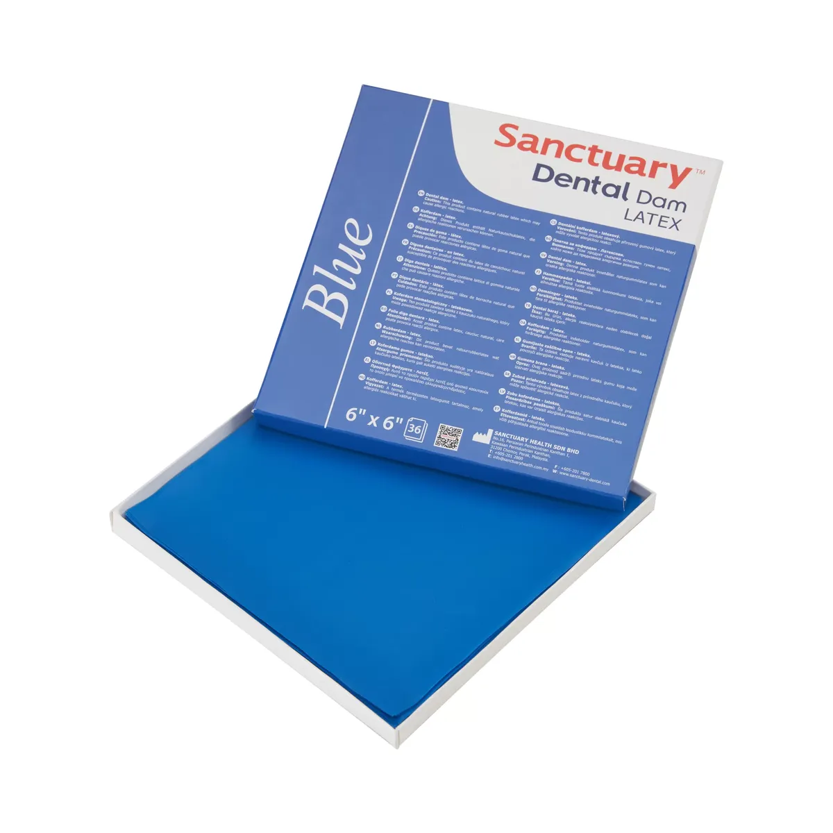 Dental Rubber Dam Sanctuary، متوسط، أزرق