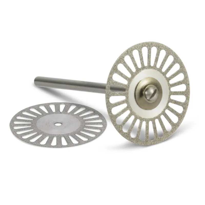 قرص ألماسي، مزدوج الجانب، 22mm، شفاف مع عمود حامل