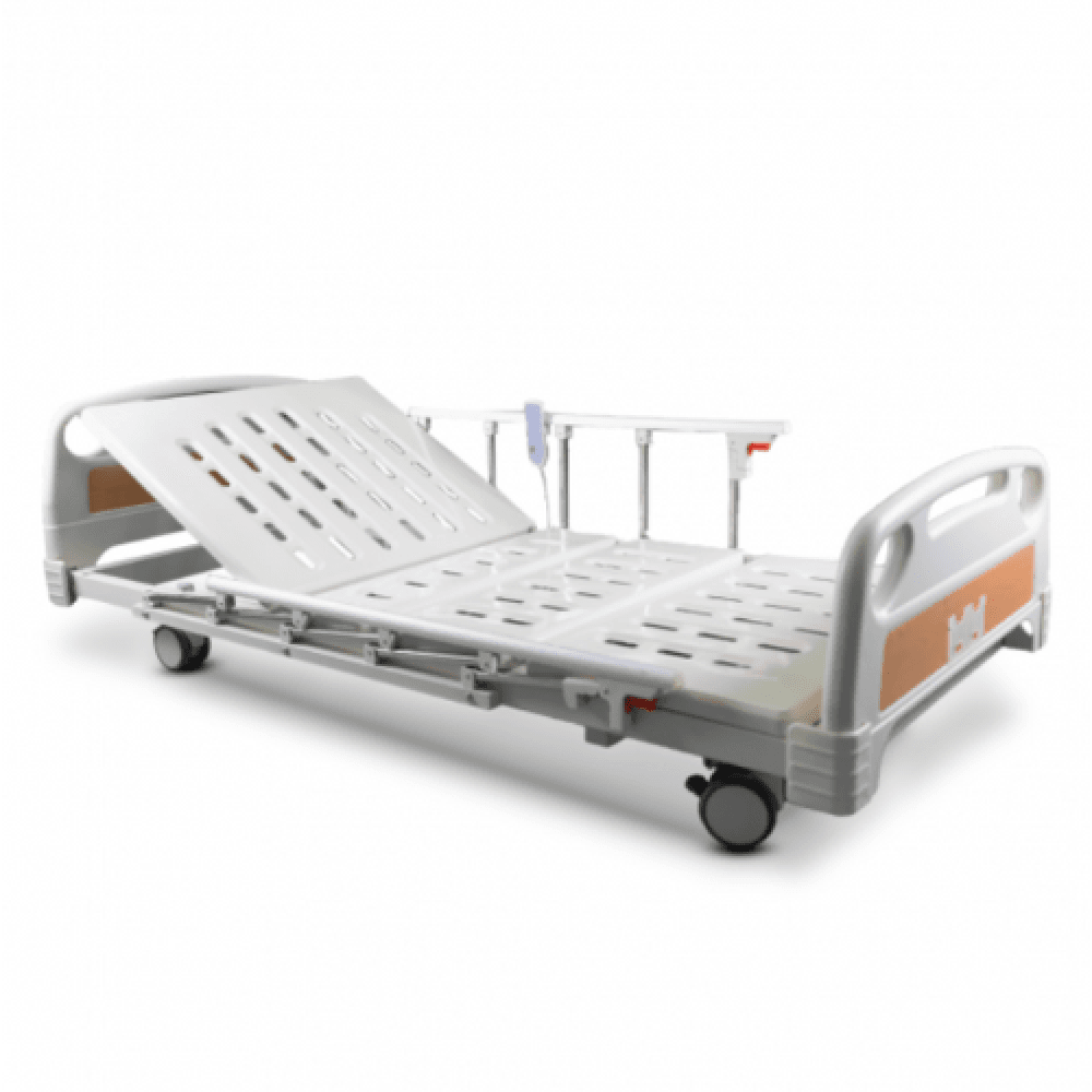 Ultra Low 4-Function Hospital Bed With Mattress