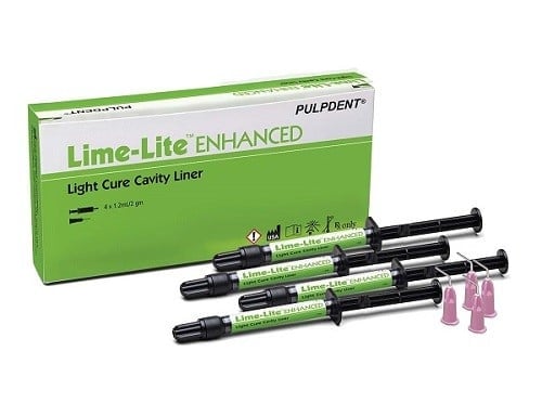Lime-Lite Enhanced بطانة تجويف، ضوئية التصلب، LLE، 1.5 مل/2 جم، عبوة 4 قطع