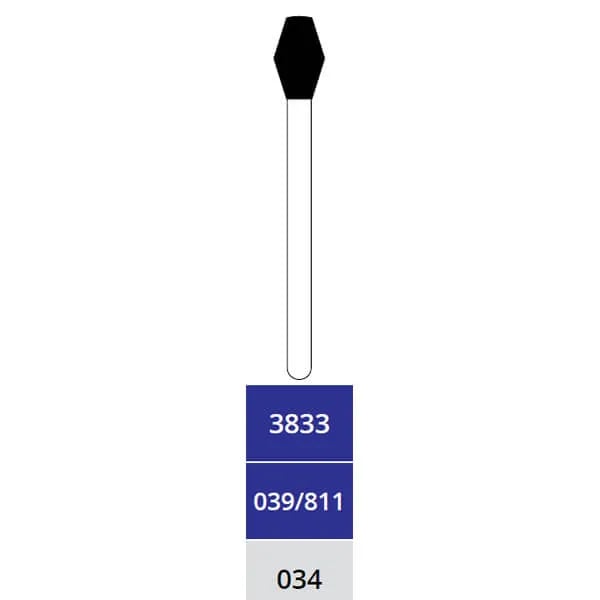 Diamond Bur, Barrel, X-Coarse, FG X-Long 034