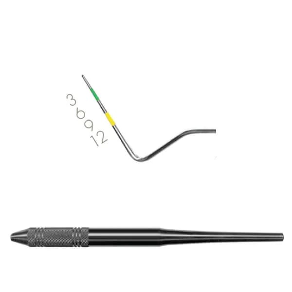 Probes, # 12, Single End, Yellow/Green, EagleLite Resin