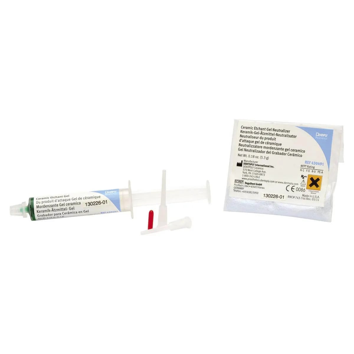 Etchant Gel and Neutralizer for Ceramic